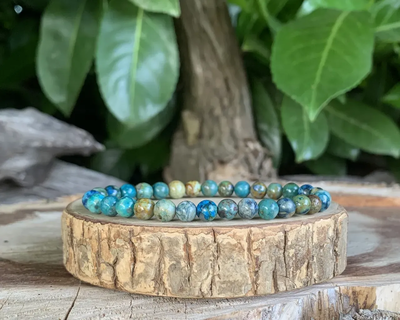 Bracelet Chrysocolle Shattuckite A+ - Afrique du sud - Pierre Naturelle Rare