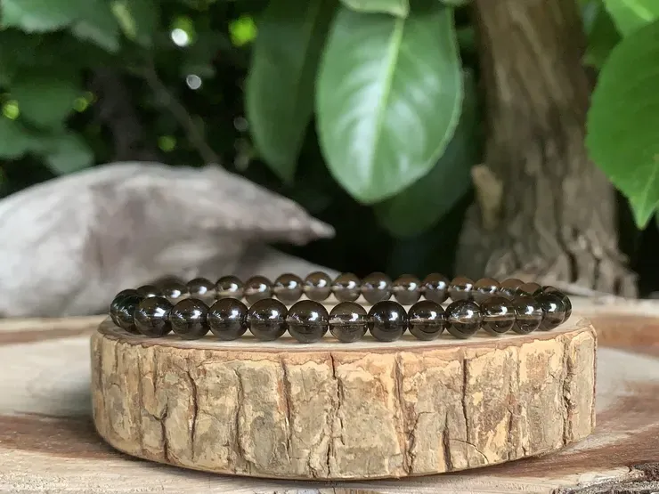 Bracelet Quartz fumé AAA