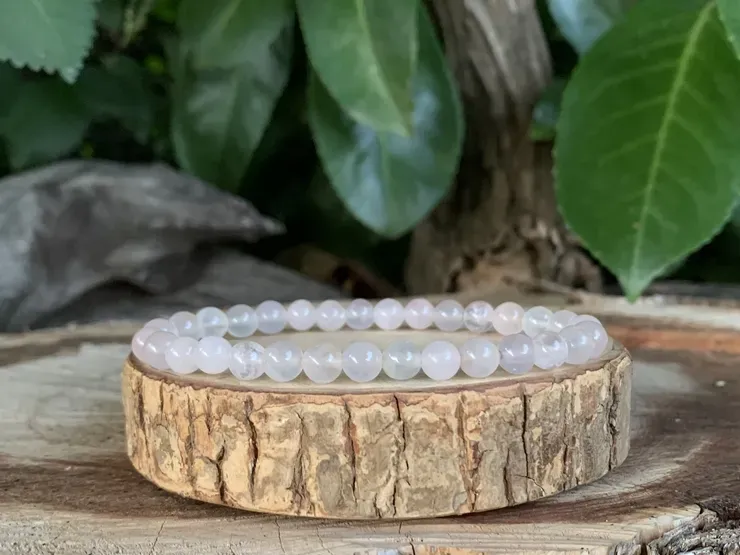 Bracelet Quartz Rose A – Douceur & Guérison Bracelet Quartz Rose A – Douceur & Guérison