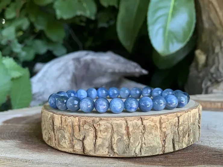 Bracelet Cyanite bleue AAA