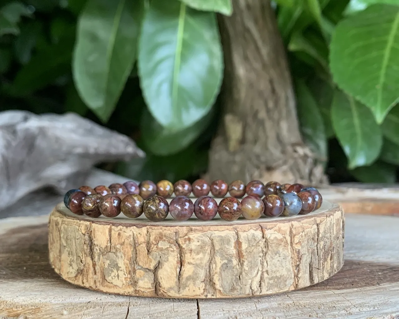 Bracelet pierre rare Piétersite AA+