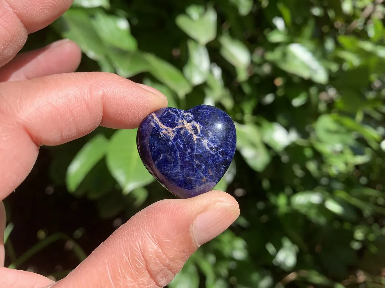 Cœur Sodalite Extra (14 g) - Namibie - Pierre Naturelle Top Qualité (la meilleure)