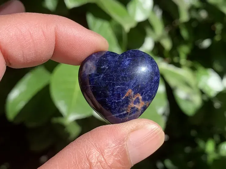 Cœur Sodalite Extra (14 g) - Namibie - Pierre Naturelle Top Qualité (la meilleure)