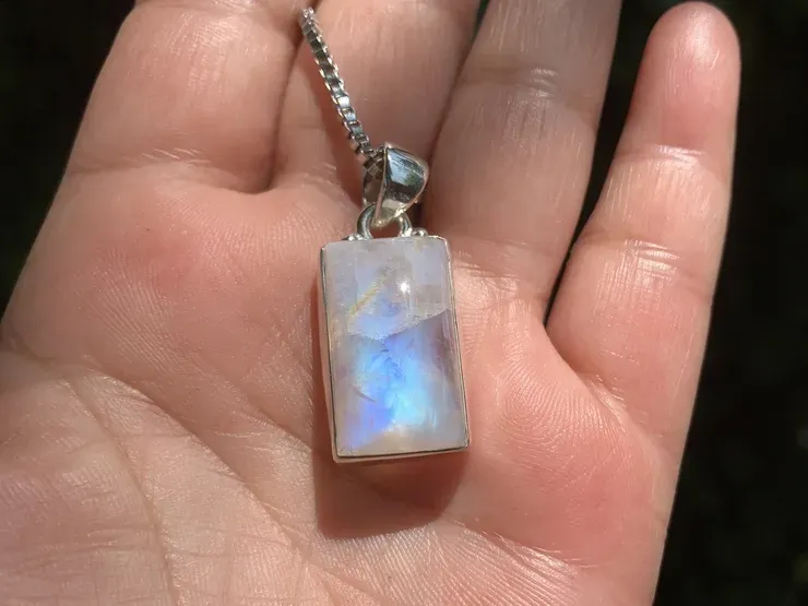 Péristérite AAA sertie Argent 925 Médiumnité