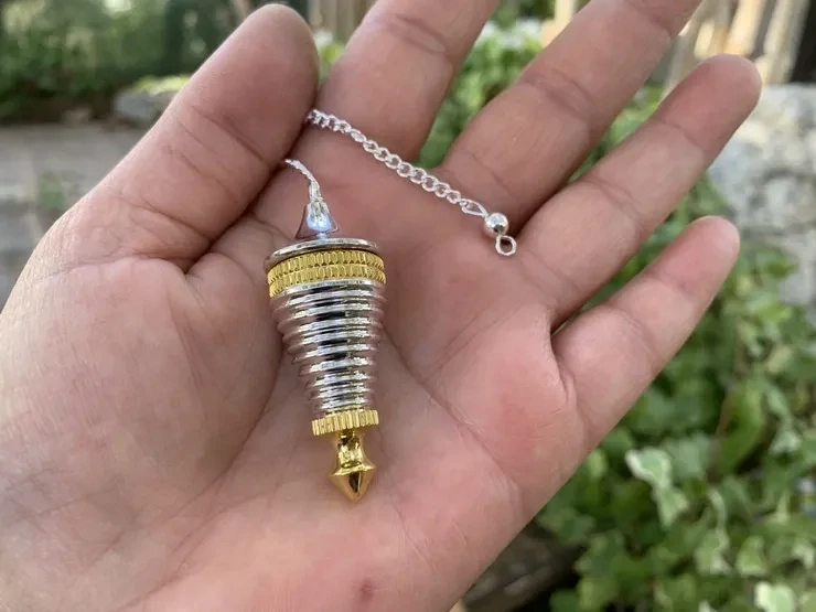 Pendule conique avec chambre témoin (Laiton plaqué)