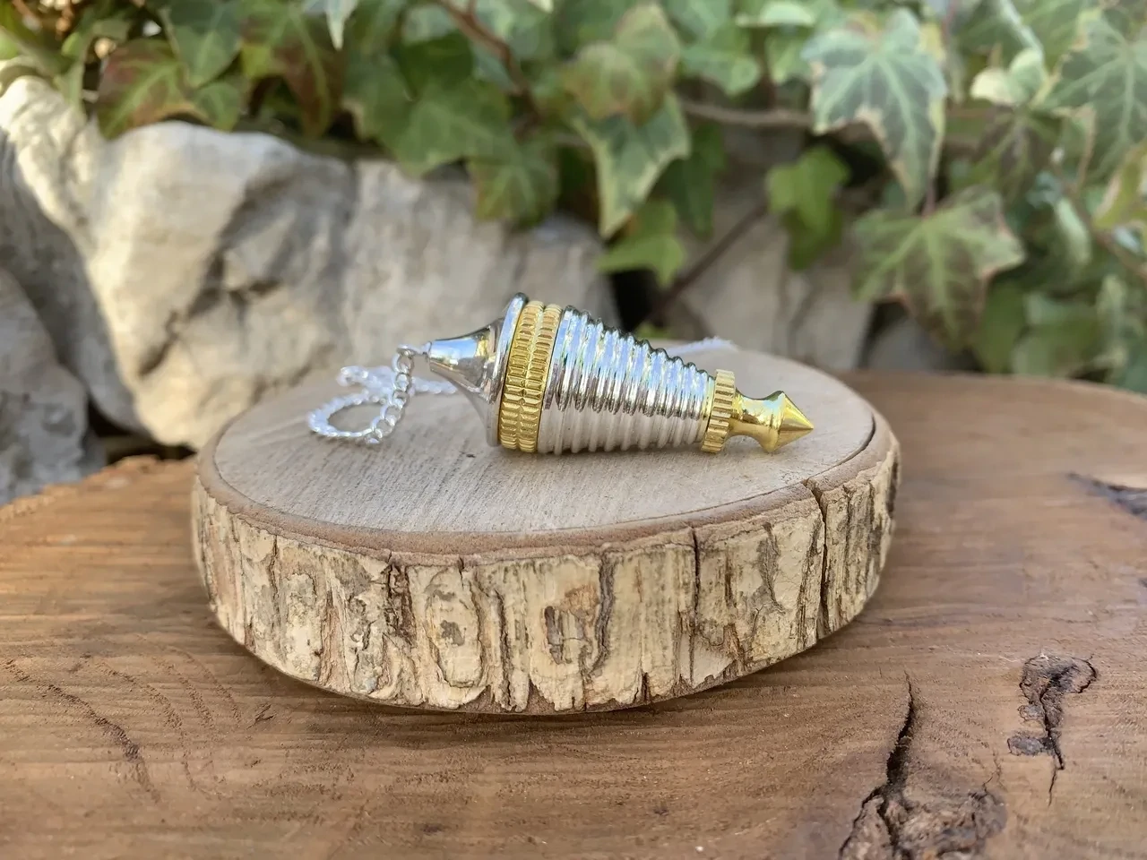 Pendule conique avec chambre témoin (Laiton plaqué)