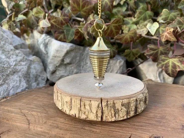 Pendule conique avec chambre témoin (Laiton plaqué)