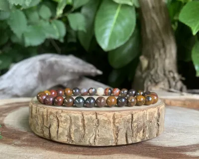 Bracelet Œil-de-Fer AA+ — Perles naturelles de haute qualité — Australie