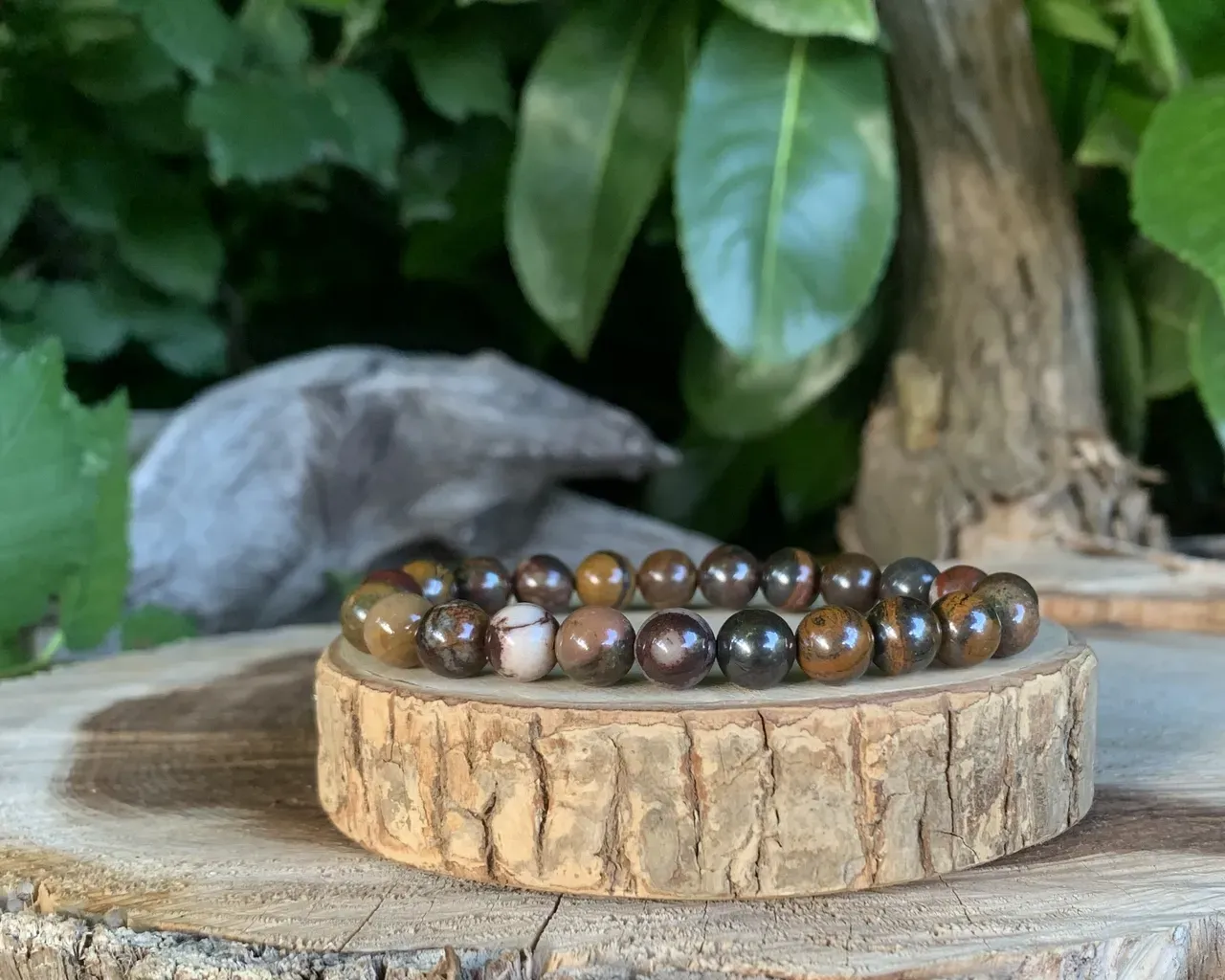 Bracelet Œil-de-Fer AA naturel — Australie Bracelet Œil-de-Fer pierre naturelle