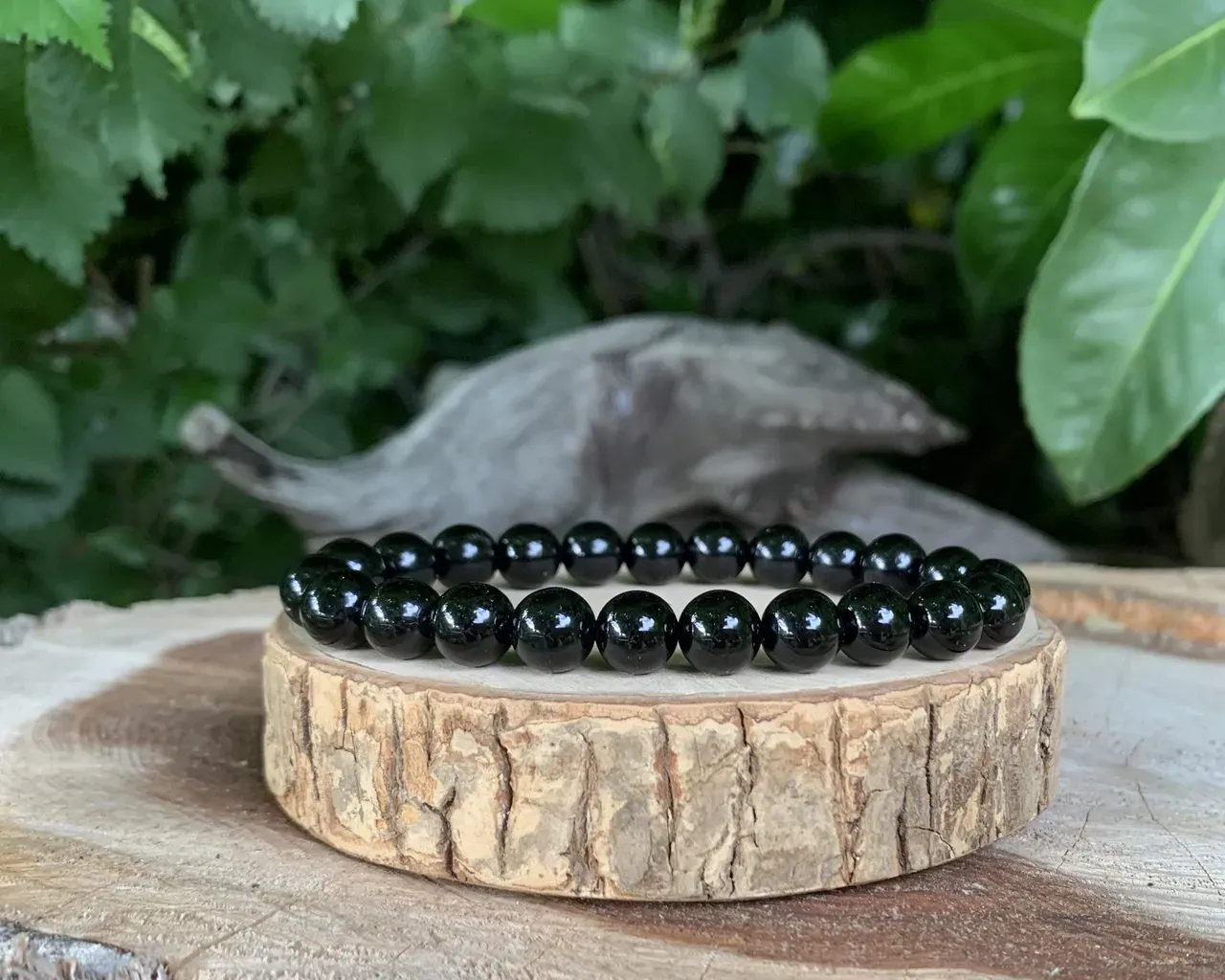 Bracelet Agate Noire A Naturelle - Brésil