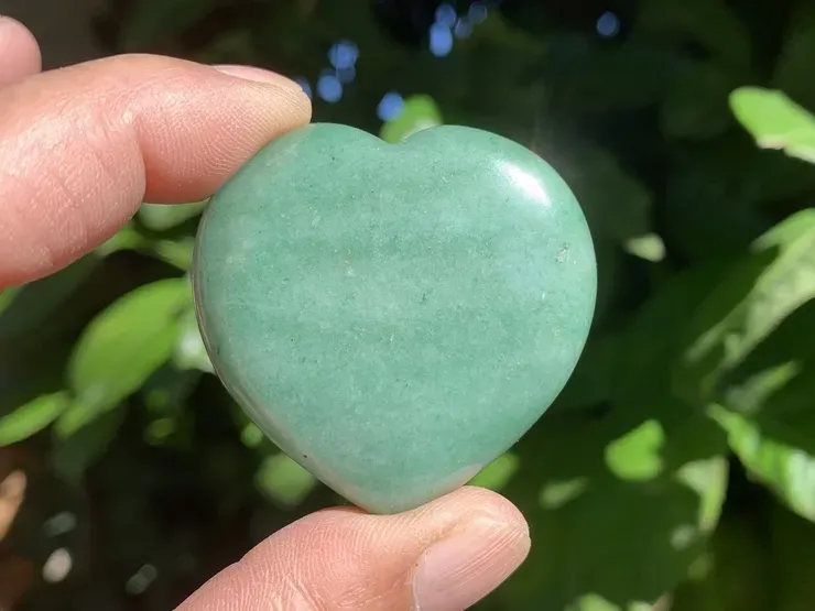 Cœur Aventurine verte AAA naturelle — Brésil