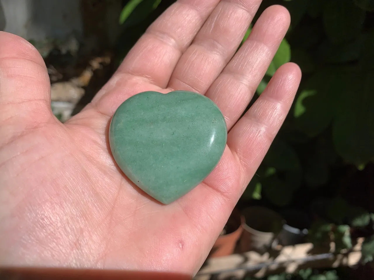 Cœur Aventurine verte AAA naturelle — Brésil