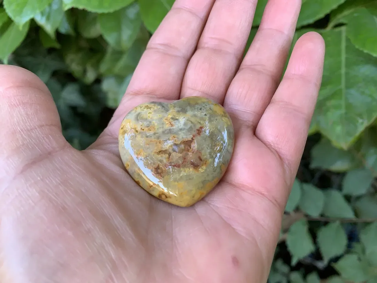 Cœur Agate crazy lace AAA naturelle — Mexique