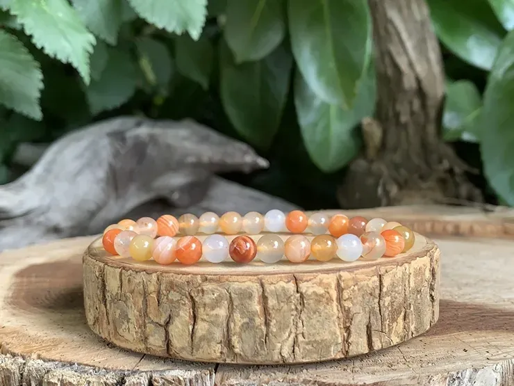 Bracelet Cornaline A+ Naturelle - Madagascar Bracelet Cornaline A+ Naturelle - Madagascar