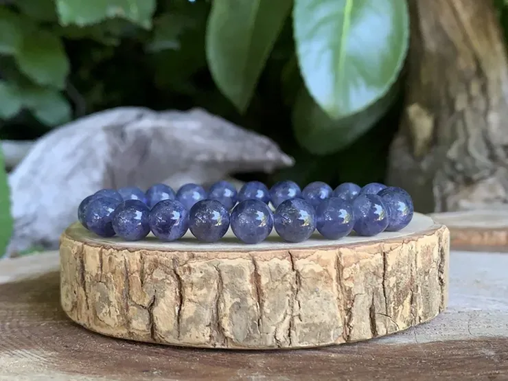 Bracelet Cordiérite (iolite) Naturelle AA - Inde Bracelet Cordiérite (iolite) Naturelle AA - Inde