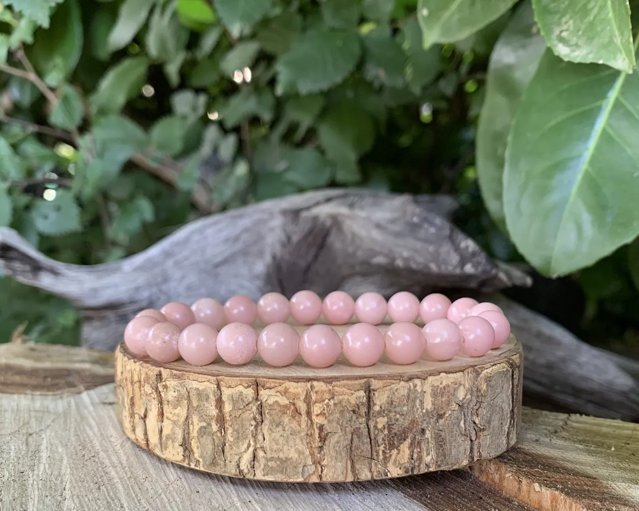 Bracelet Aragonite Rose AA