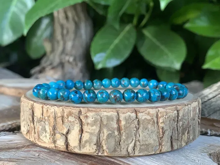 Bracelet Chrysocolle AAA - Arizona - Pierre Naturelle Top Qualité (la meilleure) Bracelet Chrysocolle AAA - Arizona