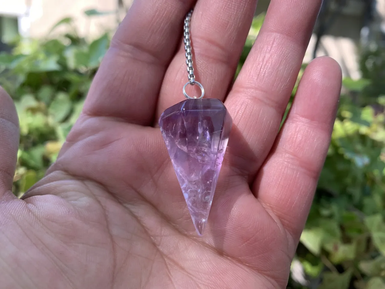 Radiesthésie Pendule hexagonale Améthyste