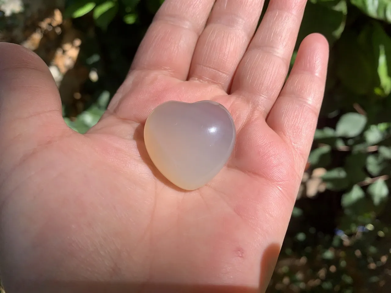 Cœur Agate AA naturelle — Afrique Australe
