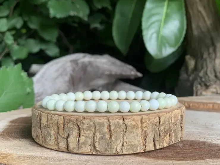 Bracelet Chrysoprase Citron A Naturelle - Australie