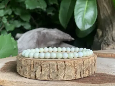 Bracelet Chrysoprase Citron A Naturelle - Australie