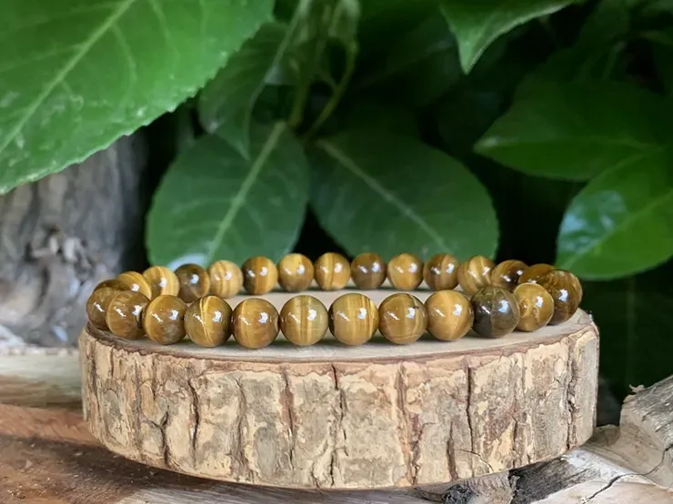 Bracelet œil de tigre AA+ naturel — Afrique du sud