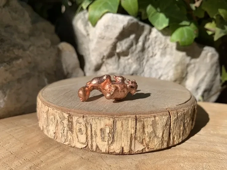 Cuivre natif naturel – forme libre fusionnée – USA