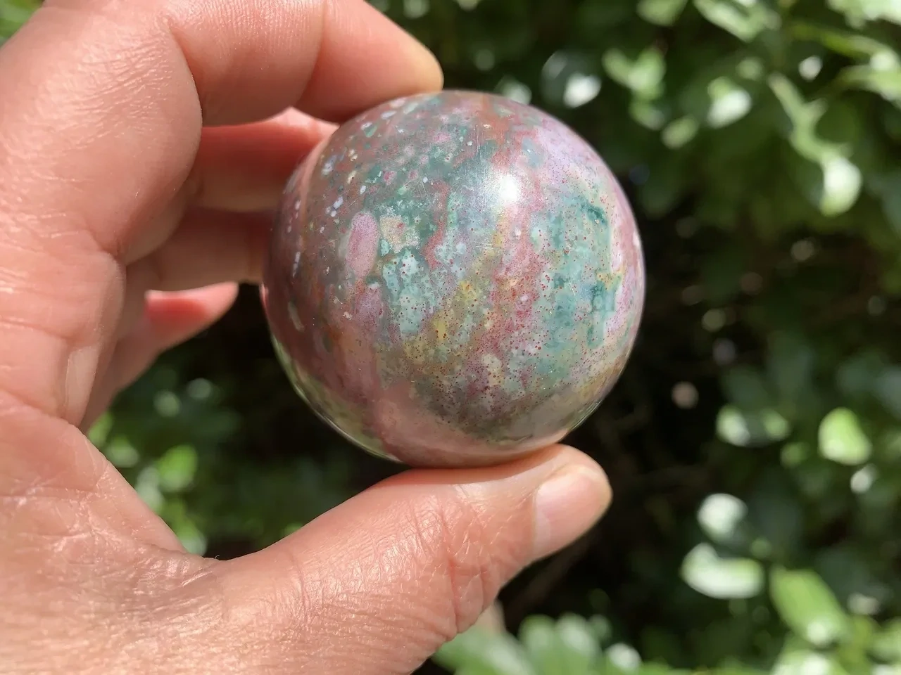 Agate Indienne AA naturelle — sphère 5 cm (195 g) — Inde