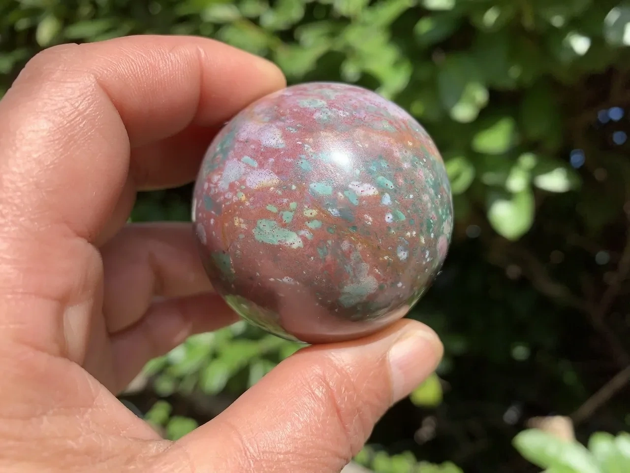 Agate Indienne AA naturelle — sphère 5 cm (195 g) — Inde