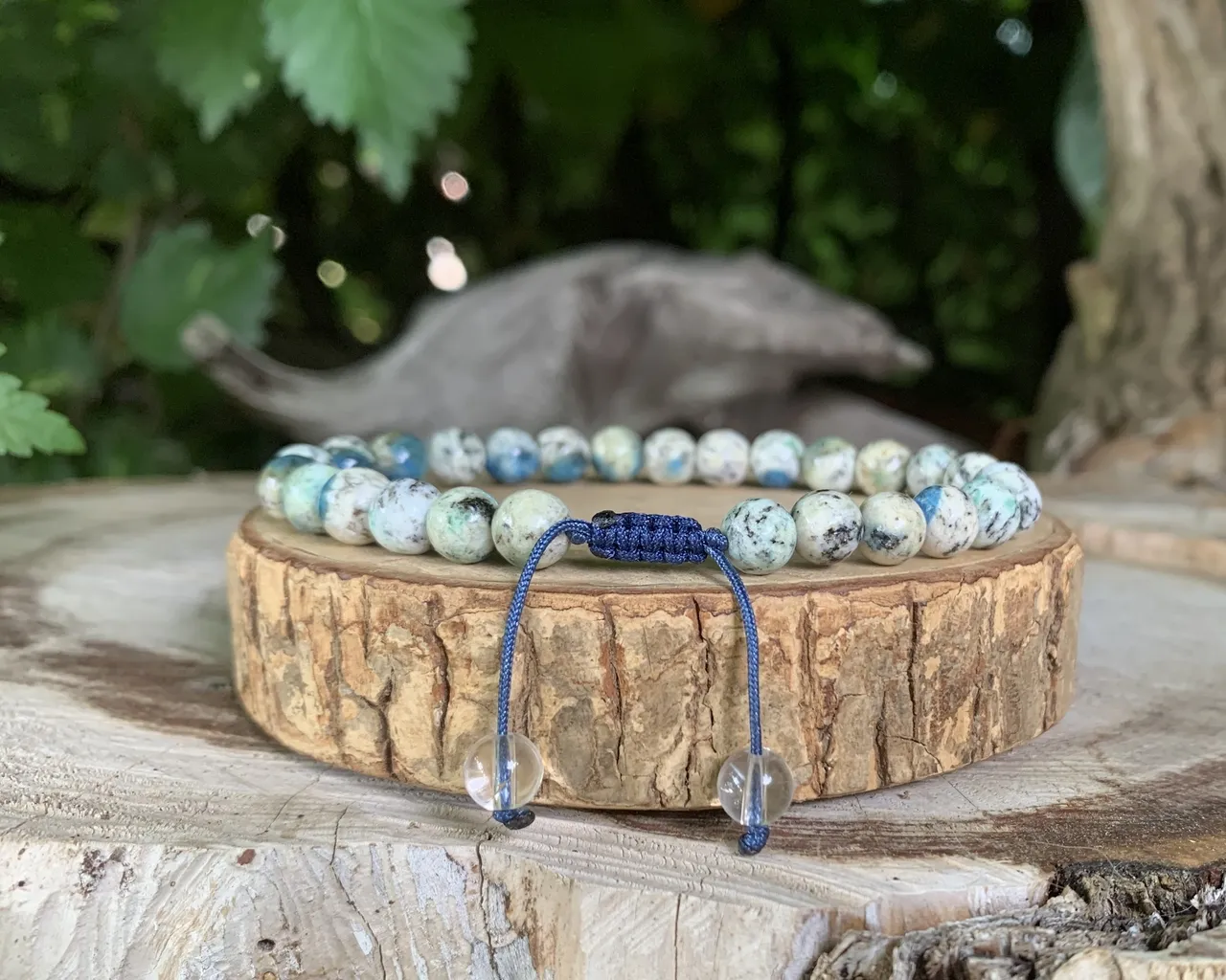 Bracelet Jaspe K2 AA naturel — Afghanistan