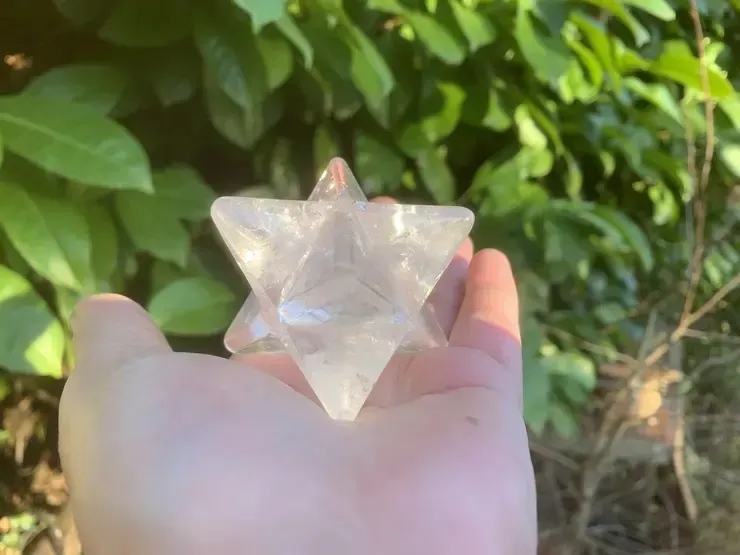 Merkaba Quartz A Naturel | Cristal pour praticiens énergétiques