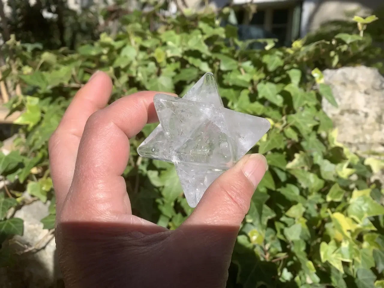 Merkaba Quartz A Naturel | Cristal pour praticiens énergétiques