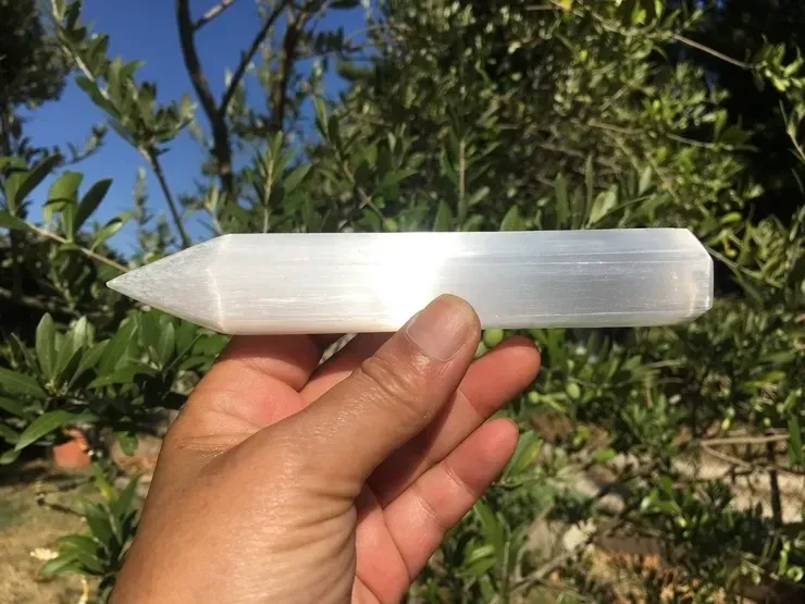 Pointe Sélénite AA Naturelle (lévogyre) - Maroc