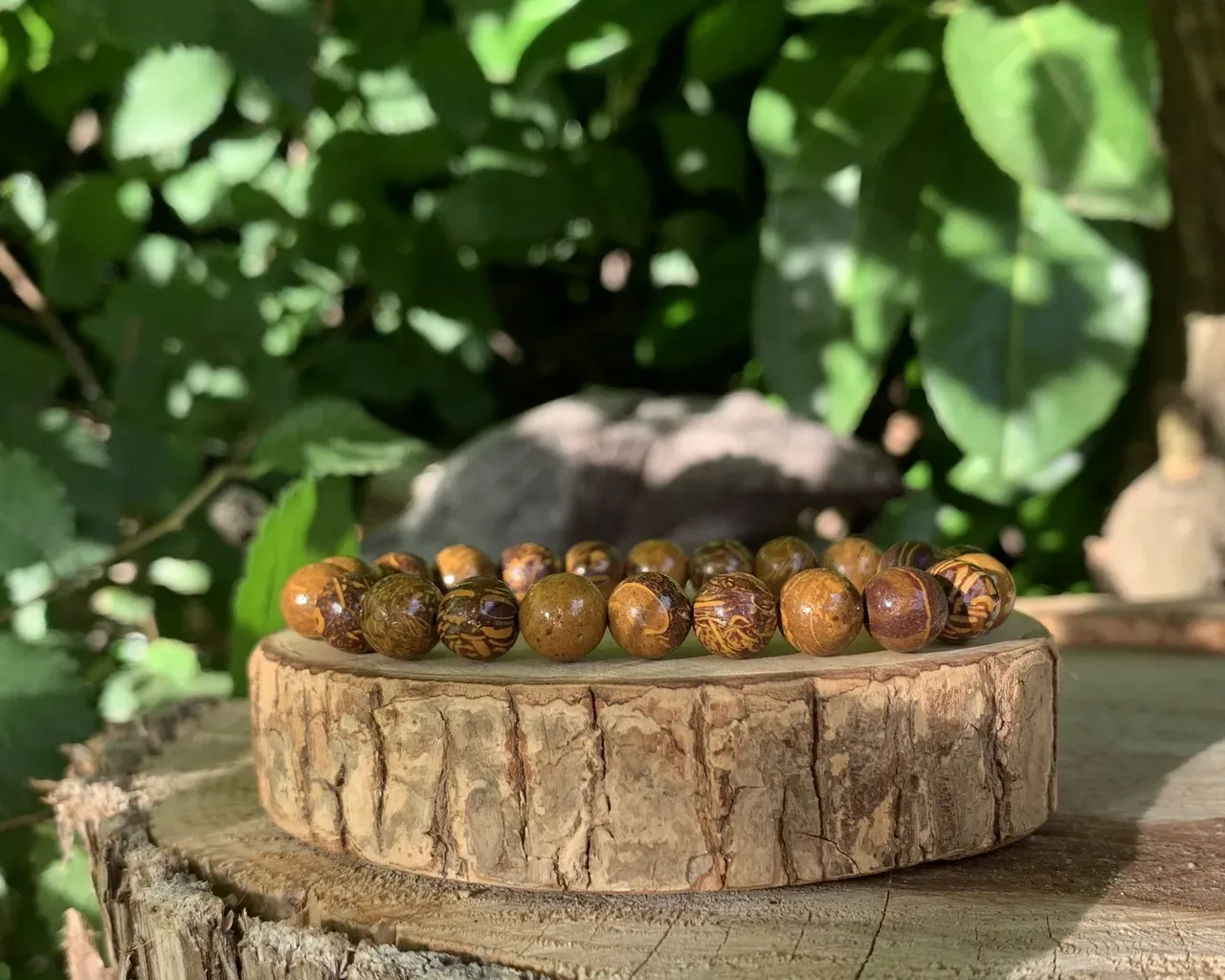 Bracelet Jaspe peau d'éléphant Guide spirituel