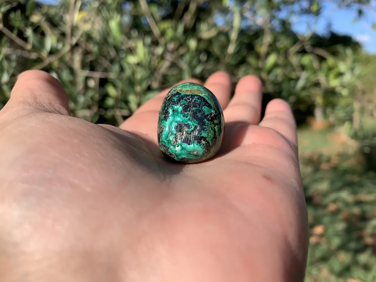 Pierre roulée Azurite/Malachite AA+ (20 g) - Pérou - Pierre Naturelle Rare Qualité Exceptionnelle