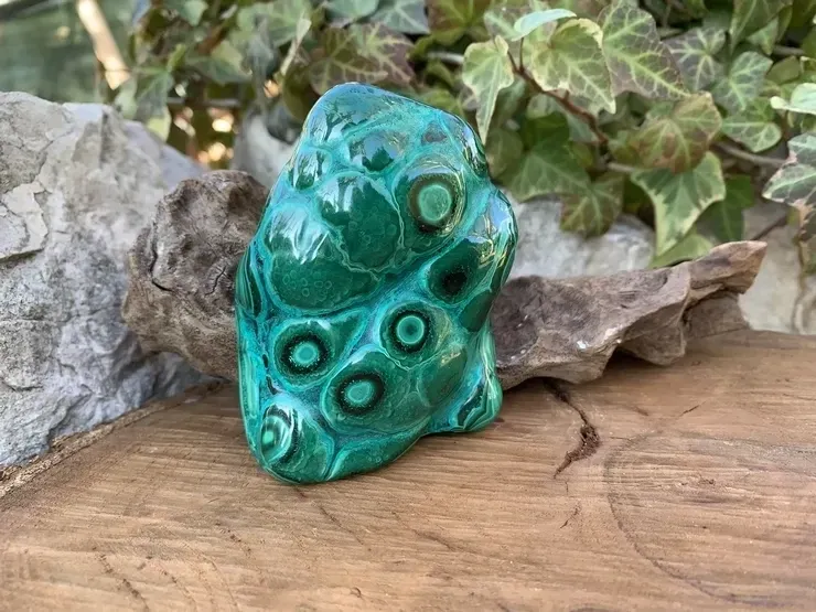 Malachite Stalagmite Extra (185 g) Congo - Pierre Naturelle Top Qualité (la meilleure)