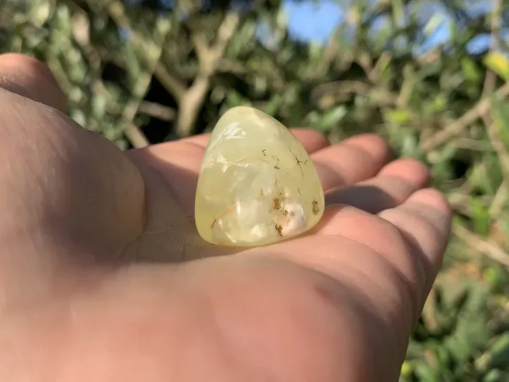 Pierre roulée Préhnite Jaune A Naturelle (16 g) - Australie