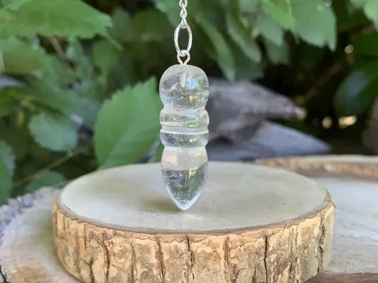 Pendule égyptien Isis Quartz A Naturel - Radiesthésie – Pierre Naturelle Pendule égyptien Isis Quartz A Naturel