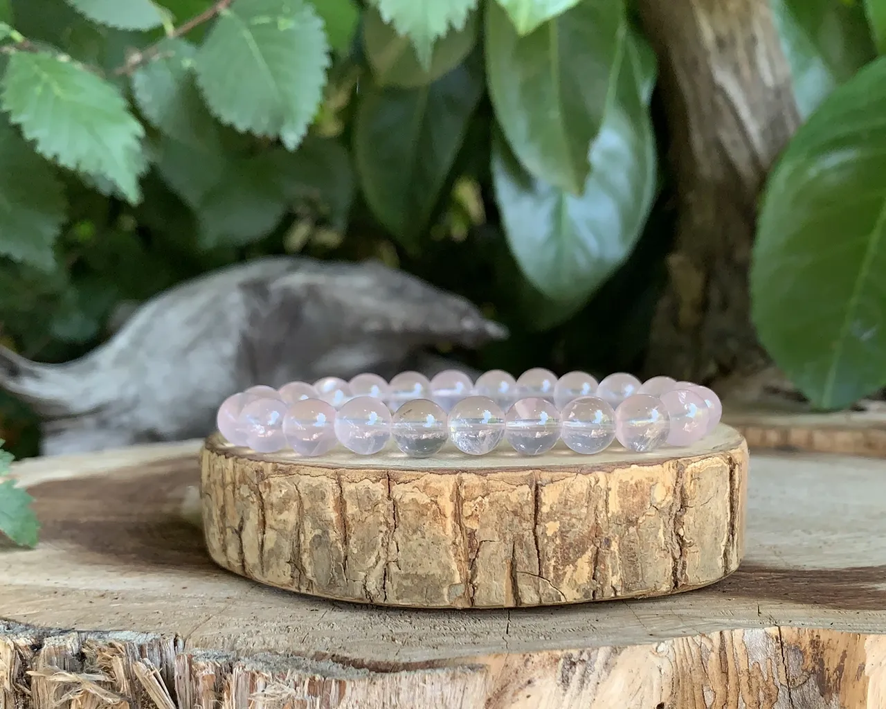 Bracelet Quartz Rose AA - Amour et Paix Intérieure - Pierre Naturelle Qualité Supérieure Brésil