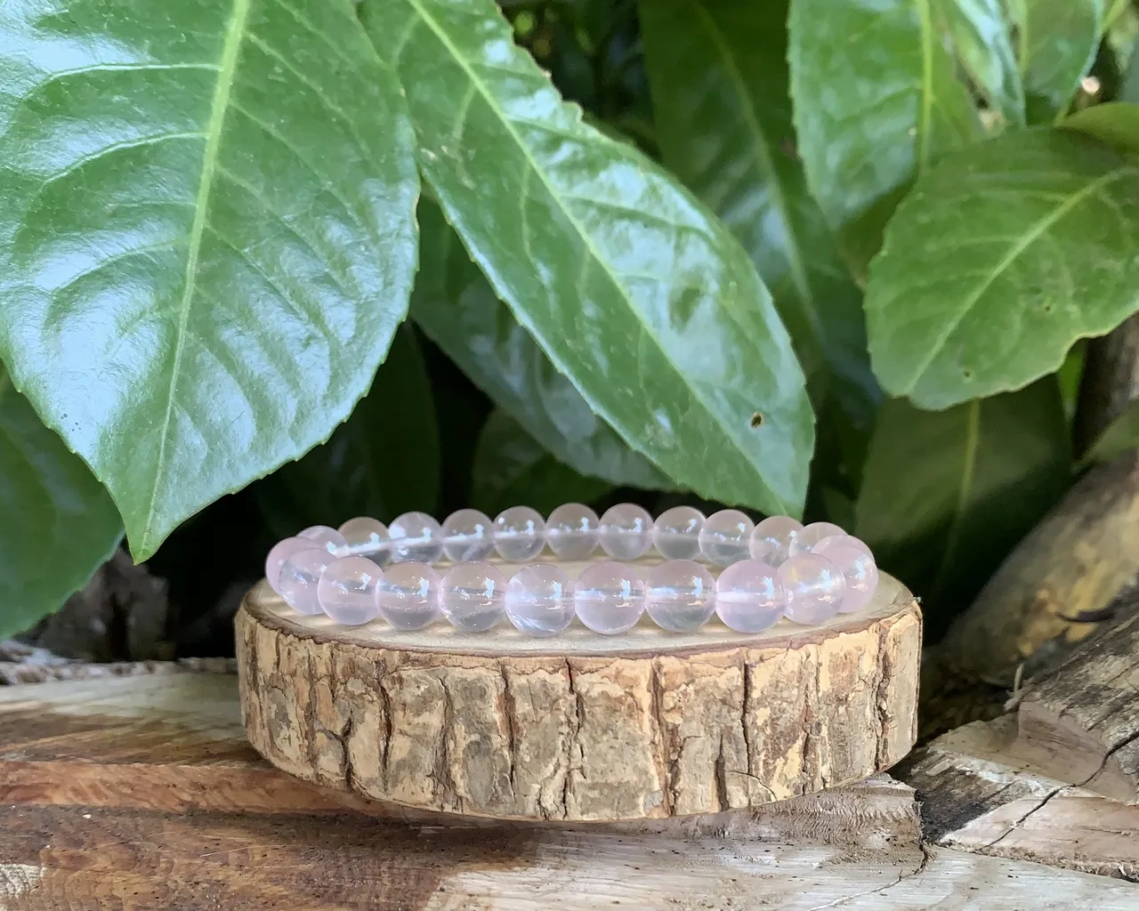 Bracelet Quartz rose AA naturel — Brésil