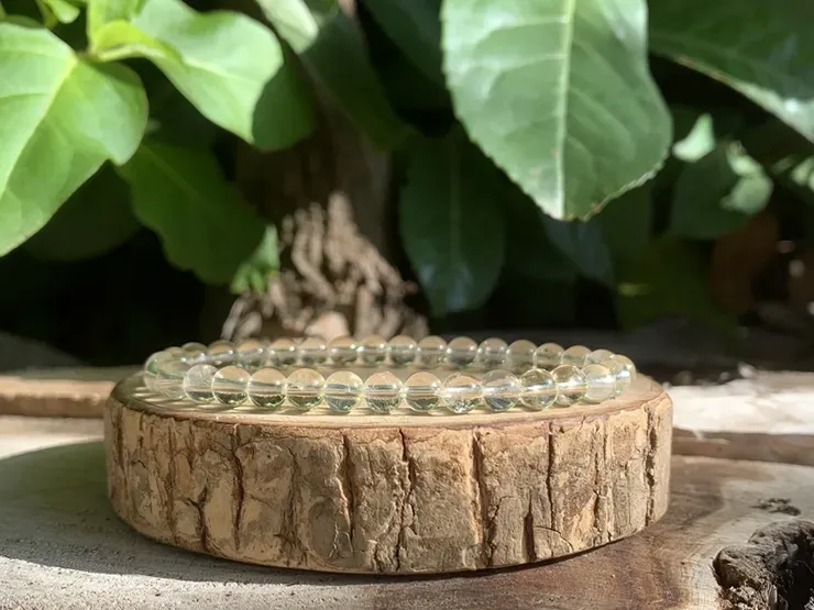 Bracelet Citrine AA naturelle — Pierre non chauffée — Madagascar