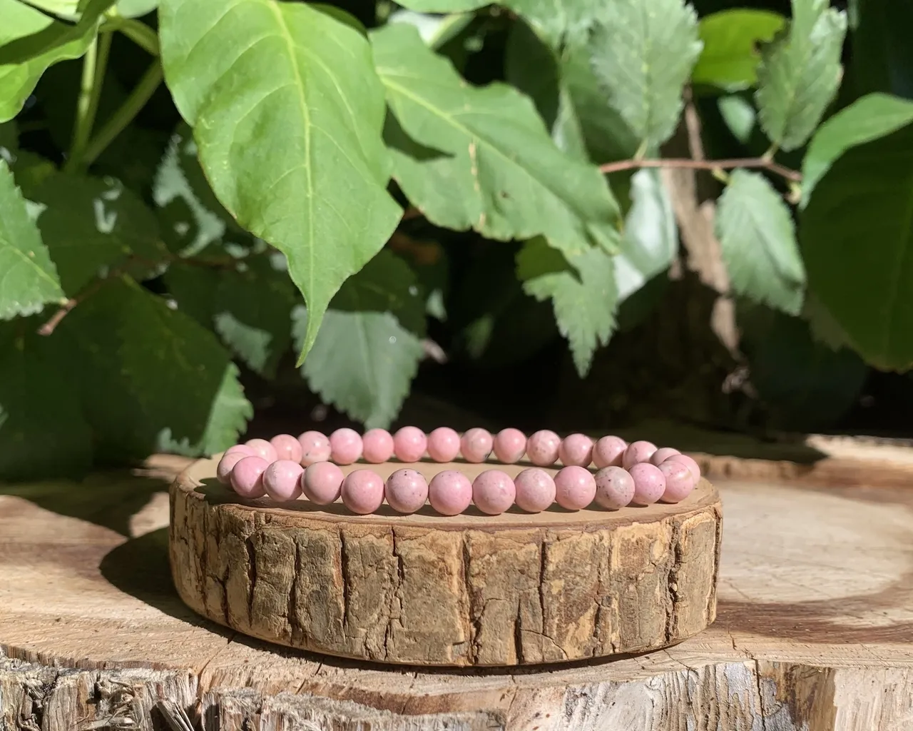 Bracelet Rhodochrosite A Naturelle Pérou