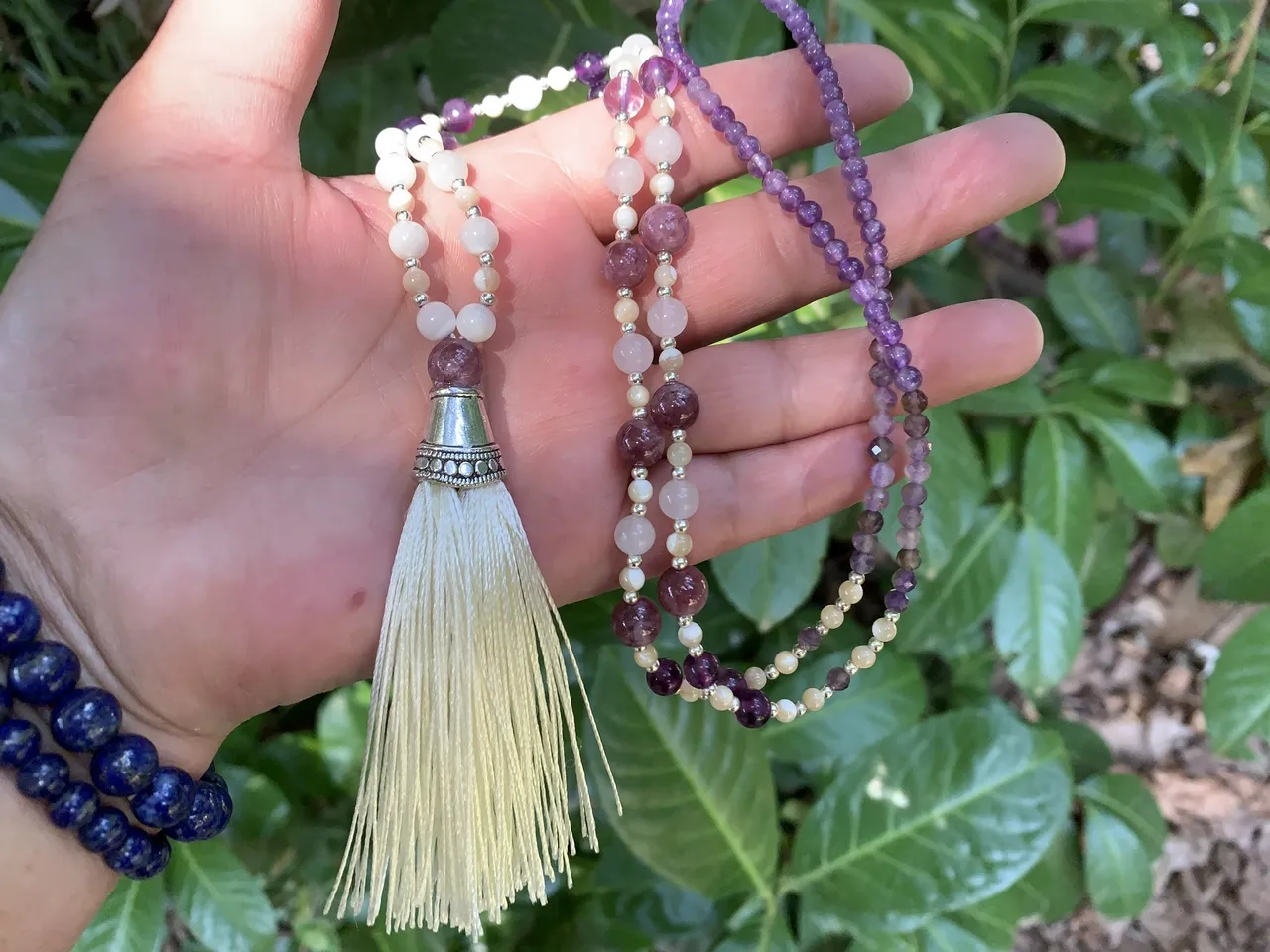 Sautoir Zen Attitude Pierres Naturelles et Argent 925