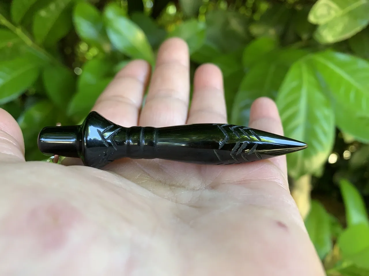 Pendule de Thot en Obsidienne Noire Naturelle – Qualité AA – Radiesthésie