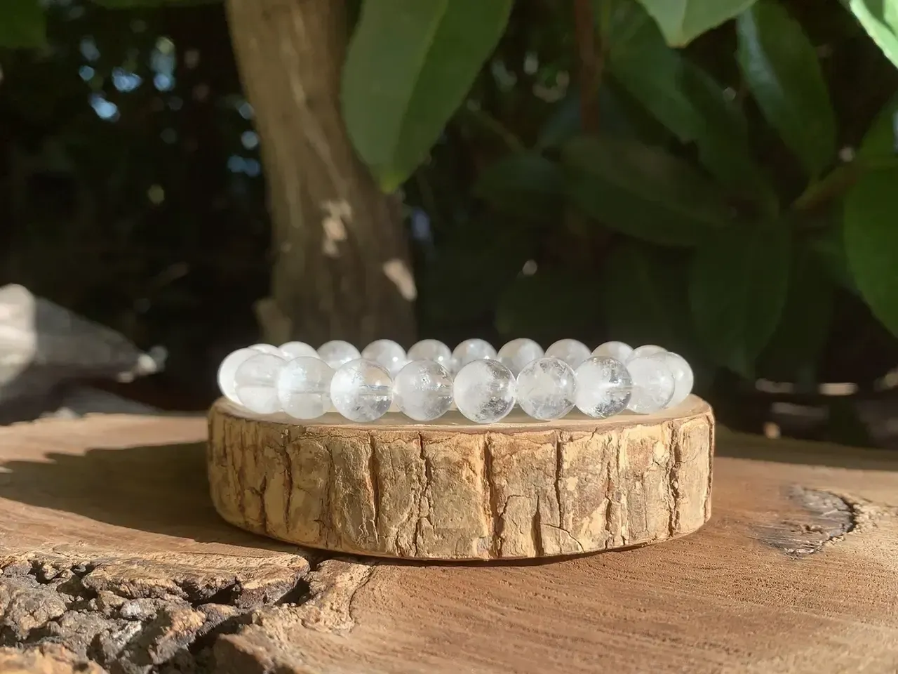 Bracelet Quartz Fantôme naturel AA - Brésil