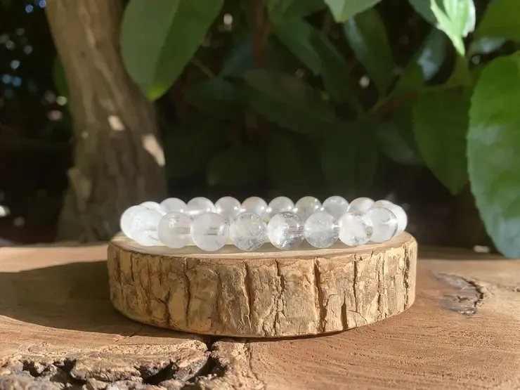 Bracelet Quartz Fantôme naturel AA - Brésil