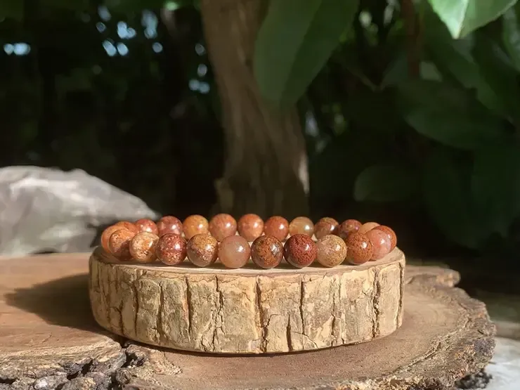 Bracelet Quartz Lodolite naturel AA - Brésil