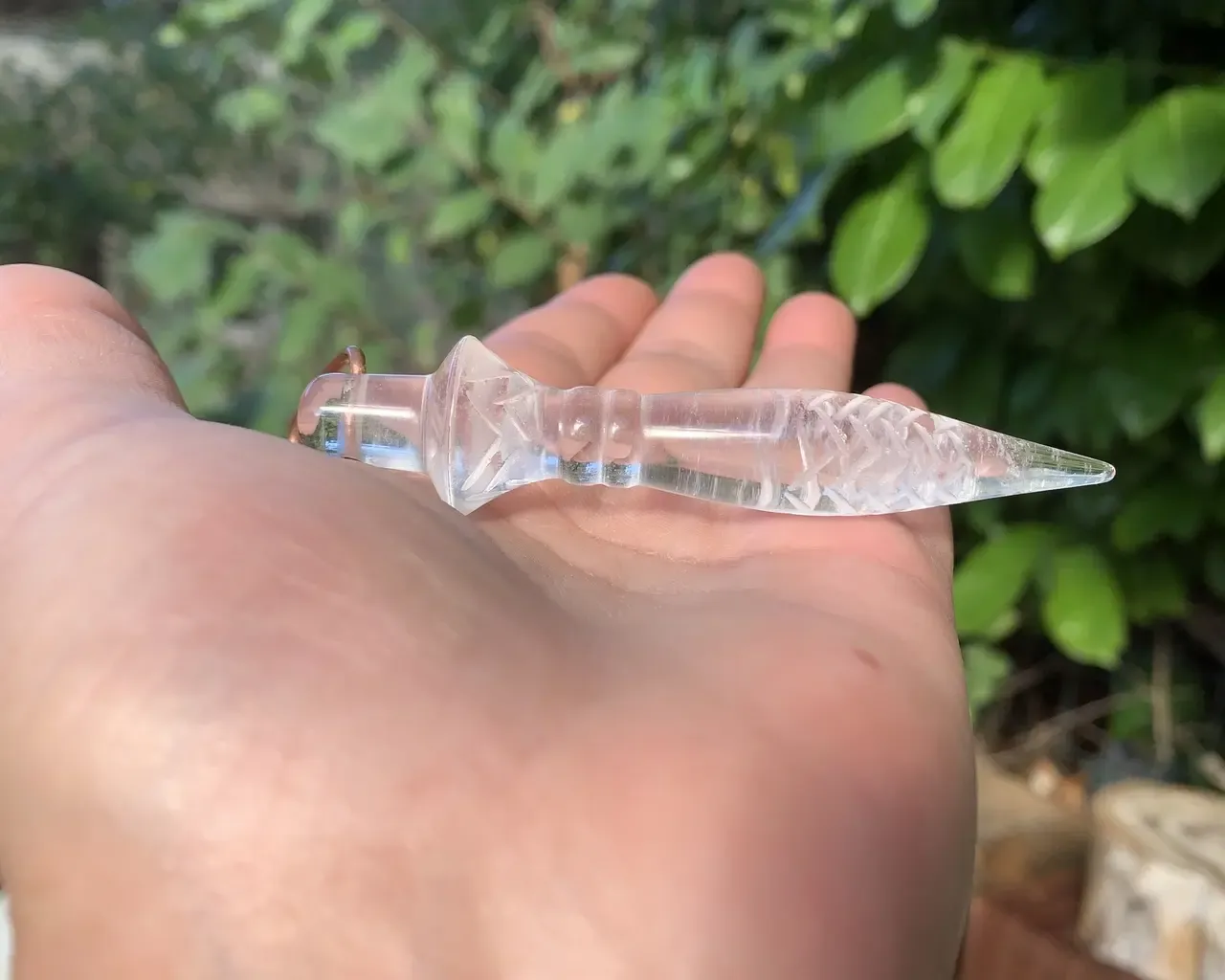 Pendule de Thot en Cristal de Roche Naturel – Grade Extra – Radiesthésie