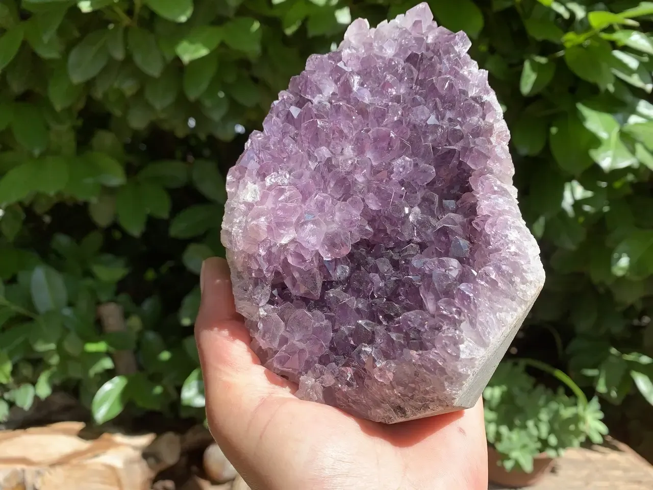 Géode d’améthyste naturelle – Brésil – pièce unique