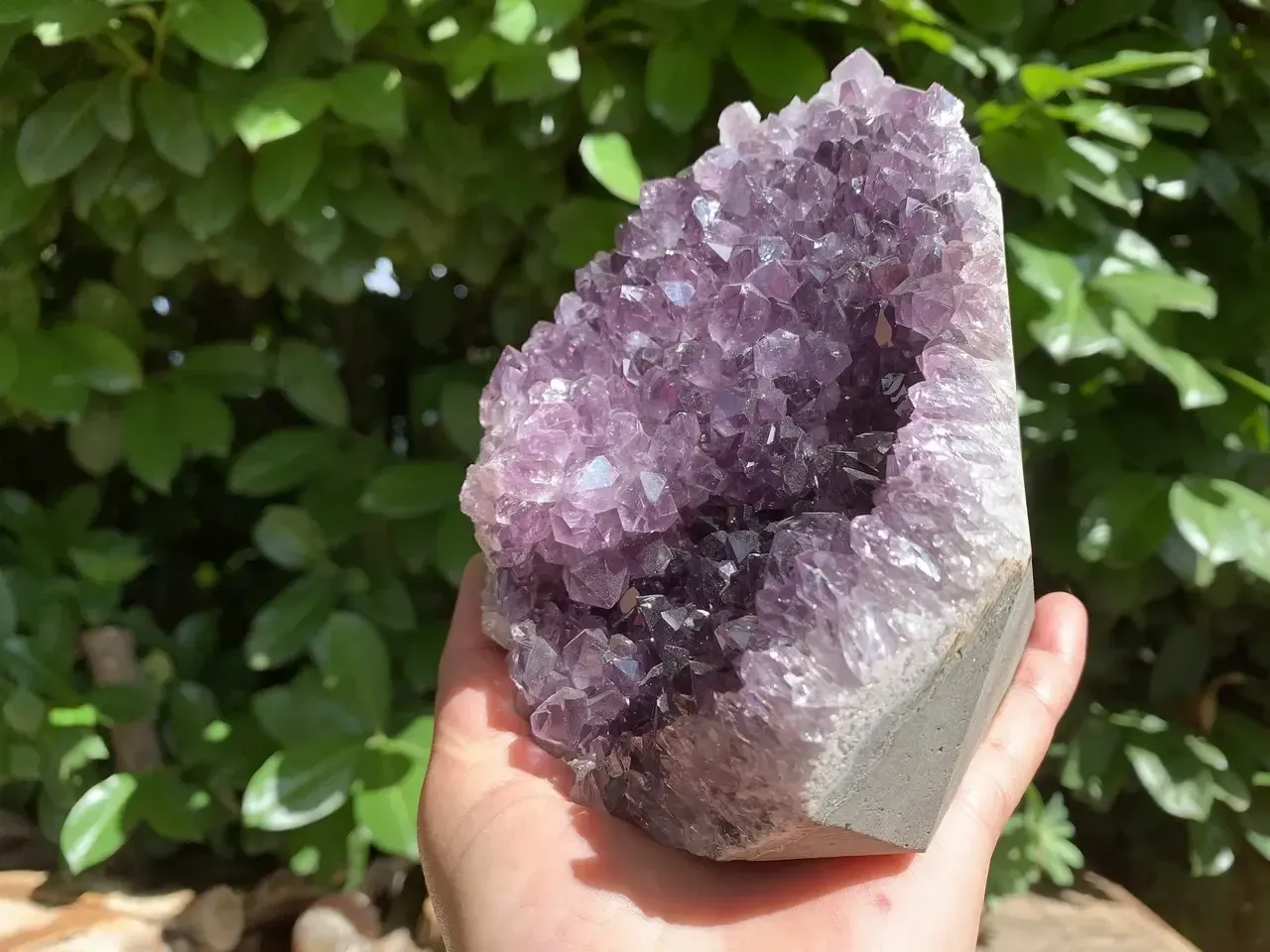 Géode d’améthyste naturelle – Brésil – pièce unique